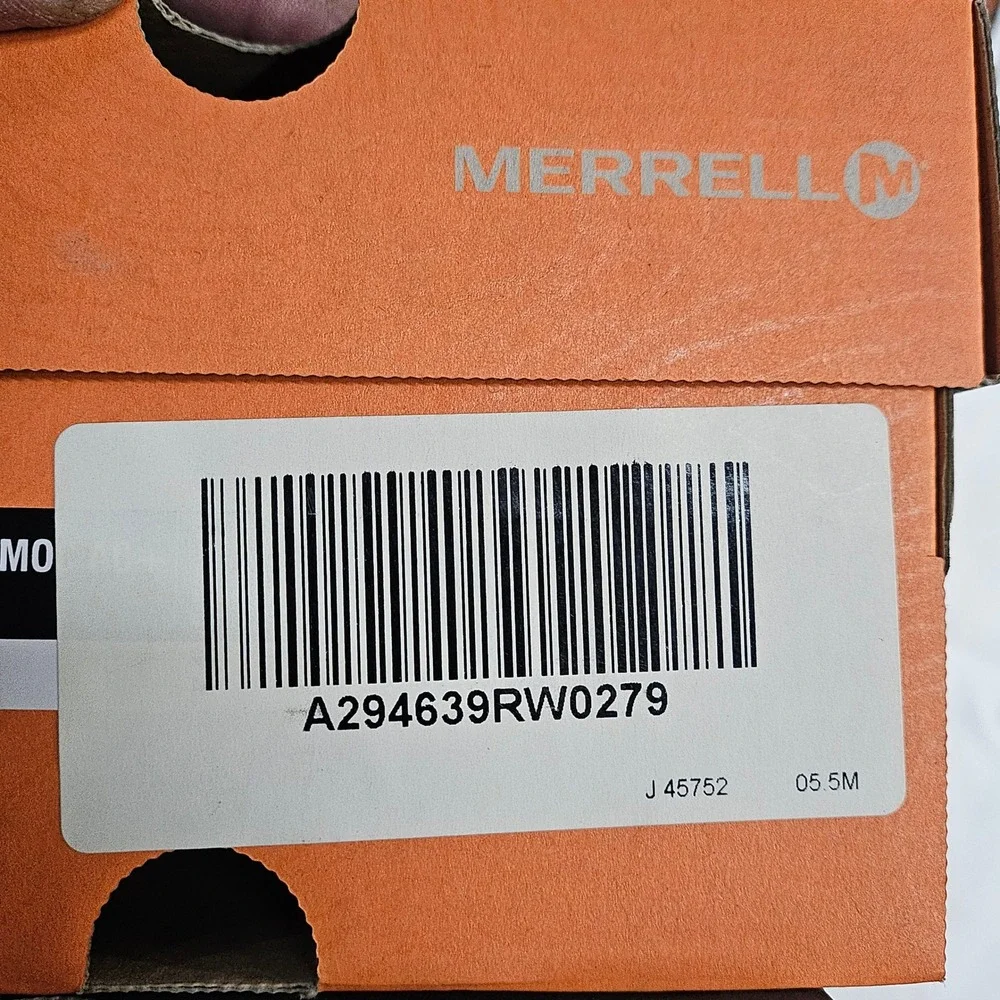 Merrell Falcon Slip On Shoes Women Size 5.5 Grey Yellow Trail Running J45752 NEW